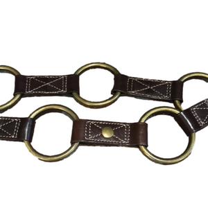 Banana Republic leather and metal ring belt. Size S.